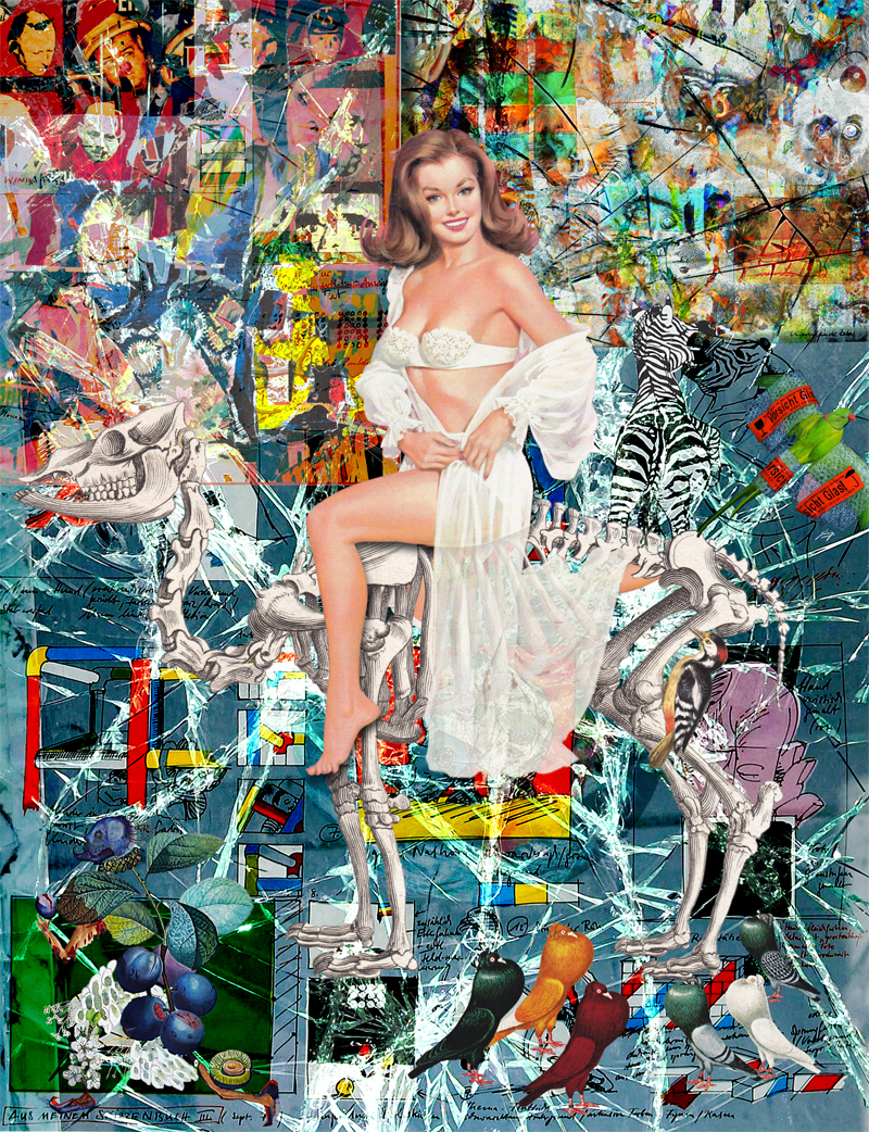 Pinup Collage von Cuno Sauerteig 2025