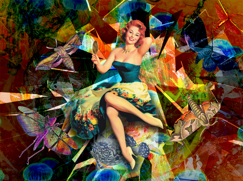 Sunshine - Collage von Cuno Sauerteig 2025